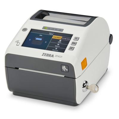 Zebra ZD621d, HC, 12 Punkte/mm (300dpi), Disp., RTC, USB, USB-Host, RS232, BT (BLE), Ethernet, weiß