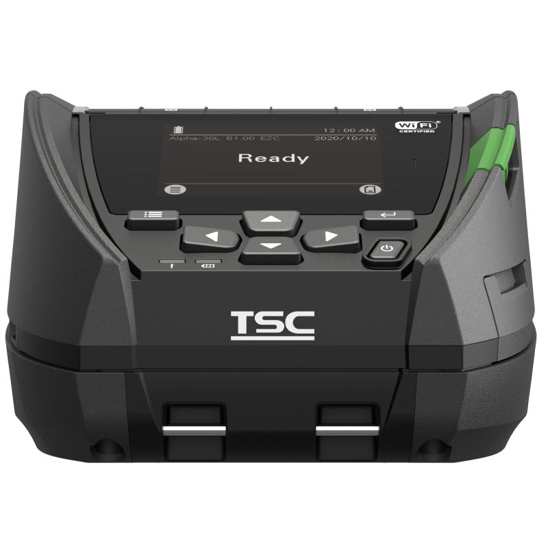TSC Alpha-30L USB-C, BT, WLAN, NFC, 8 Punkte/mm (203dpi), linerless, RTC, Display