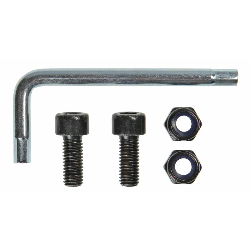 Schraubenset, Befestigungszubehör, beinhaltet zwei Schrauben, Muttern und Inbusschlüssel Schraubenset, Befestigungszubehör, beinhaltet zwei Schrauben, Muttern und Inbusschlüssel