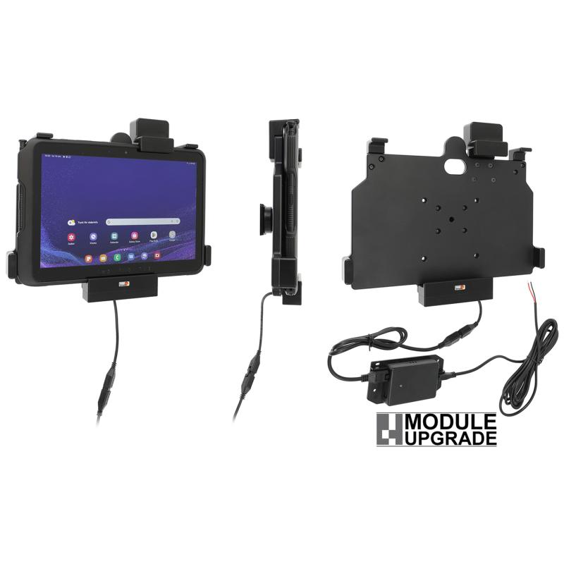 Aktive Halterung, Federbolzenverriegelung, Kippdrehgelenk, fixe Installation, pogo plug, passend für Aktive Halterung, Federbolzenverriegelung, Kippdrehgelenk, fixe Installation, pogo plug, passend für