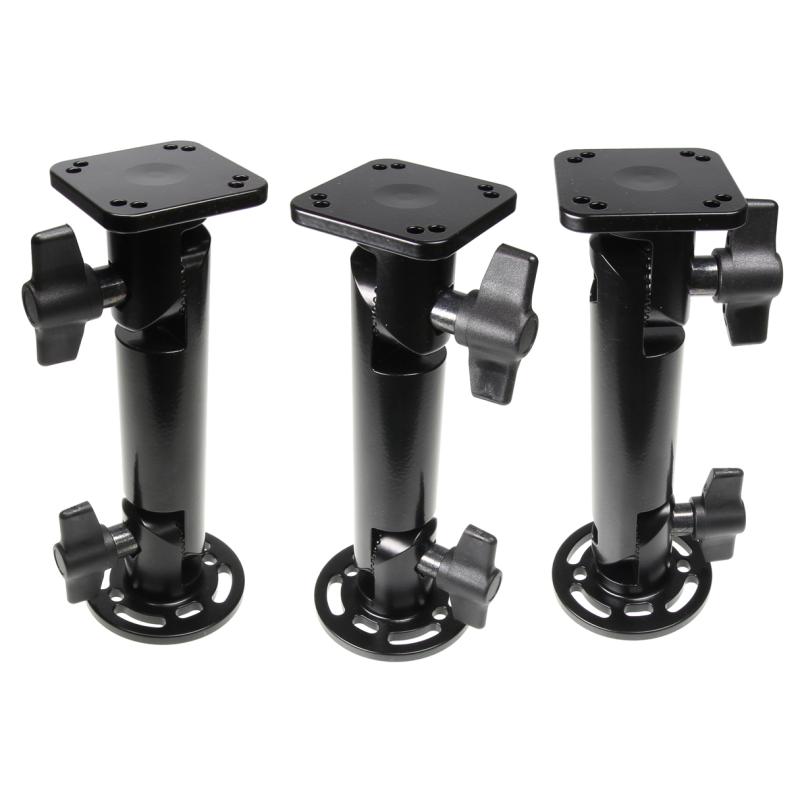 Sockelhalterung, 6'', Gesamtlänge: 164 mm, round base, AMPS-Löcher Sockelhalterung, 6'', Gesamtlänge: 164 mm, round base, AMPS-Löcher