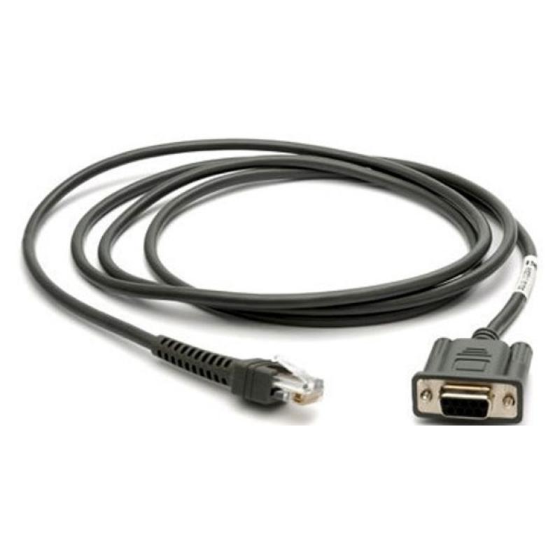 Zebra RS232-Kabel 2,7m, gedreht, 9-Pin weiblich, für Fixmount Scanner DS457 Zebra RS232-Kabel 2,7m, gedreht, 9-Pin weiblich, für Fixmount Scanner DS457