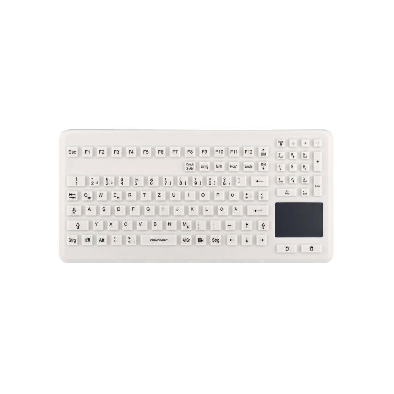 Tastatur InduProof Advanced Touch TKG-104-TOUCH-IP68-VESA-GREY-USB-DE IP68 Tastatur InduProof Advanced Touch TKG-104-TOUCH-IP68-VESA-GREY-USB-DE IP68