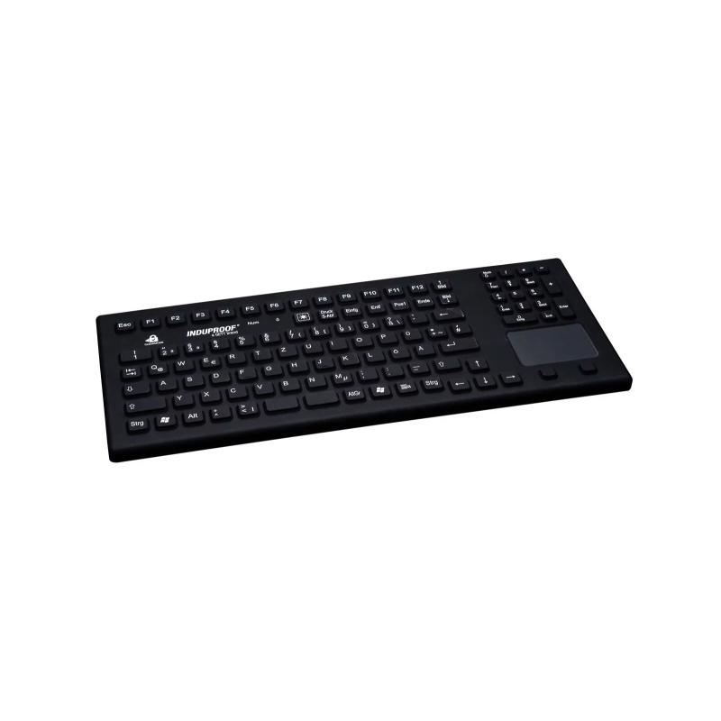 Tastatur InduProof Smart Touch TKG-107-TOUCH-IP68-BLACK-USB-DE IP68 Tastatur InduProof Smart Touch TKG-107-TOUCH-IP68-BLACK-USB-DE IP68