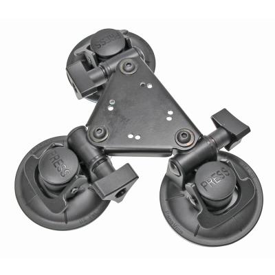 Dreifach-Saugnapfhalterung, 2 x AMPS-L&ouml;cher, Gewicht: 459 g