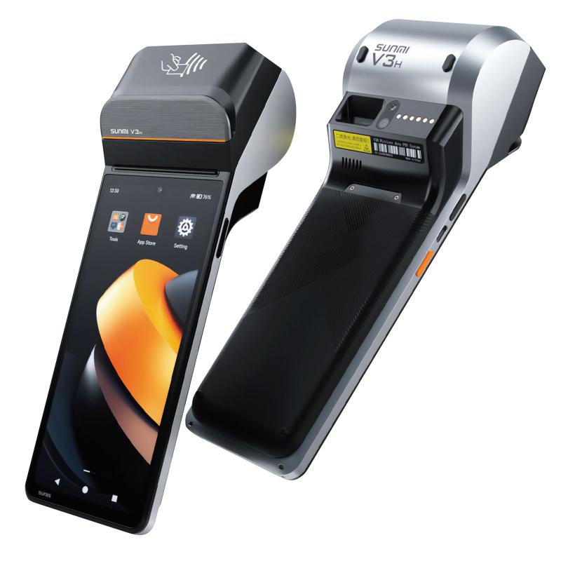 Sunmi V3H, 2D, A13 GMS EDLA, GPS, USB-C, BT (BLE, 5.0), WLAN, eSIM, 4G, NFC