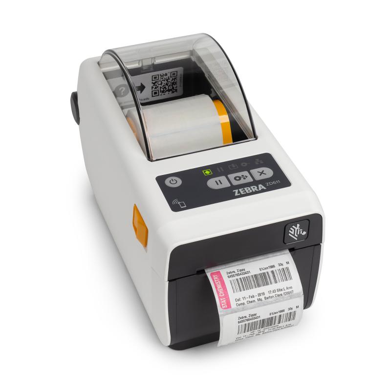 Zebra ZD611D-HC, 8 Punkte(203dpi), Peeler, BT (BLE), Wei&szlig;, Thermodirekt
