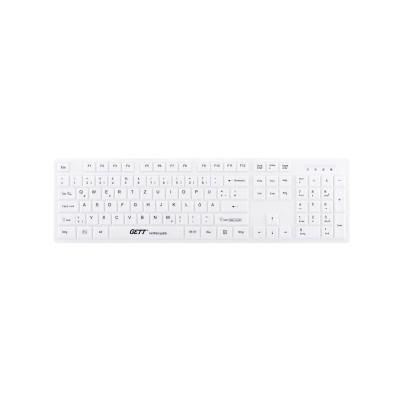 Tastatur GCQ Cleantype&reg;  Easy Protect TKG-105-GCQ-IP68-KGEH-WHITE-USB-DE IP68