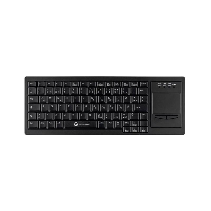 Tastatur Cleantype&reg;  Xtra Touch TKL-083-GCQ-TOUCH-BLACK-USB-DE n/a