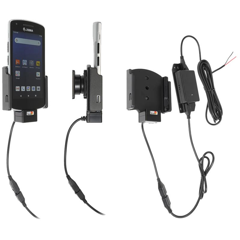 Brodit Aktiv Halterung f&uuml;r eine feste Installation - Zebra EC55 Mit Easy-switching system