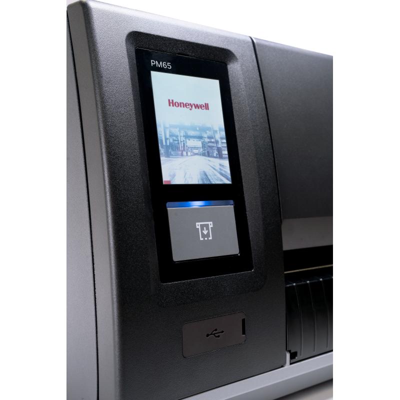 Honeywell PM65 Etikettendrucker, Thermotransfer, 300 dpi, USB, LAN, RS232, BT, WLAN, Touch, Rewin