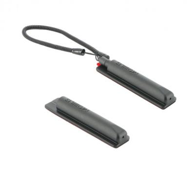 Mobilis 10x Selbstklebender Stifthalter &ndash; Schwarz + Spiralschnur