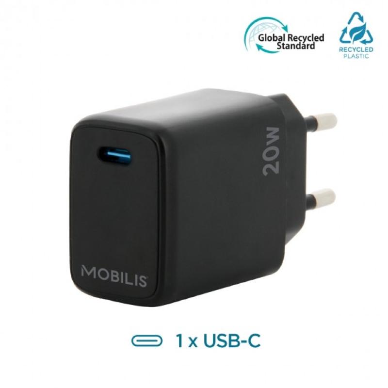 Mobilis Wandladeger&auml;t - 20W - 1 USB C 001361