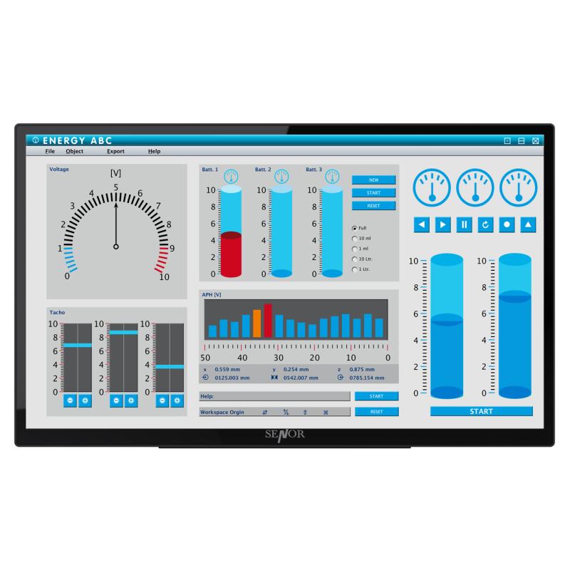 Hygrolion K24ve Panel PC, 23,8'' TFT LED Panel PC, PCAP, IP66, N95, 8GB RAM, 16GB SSD, WLAN