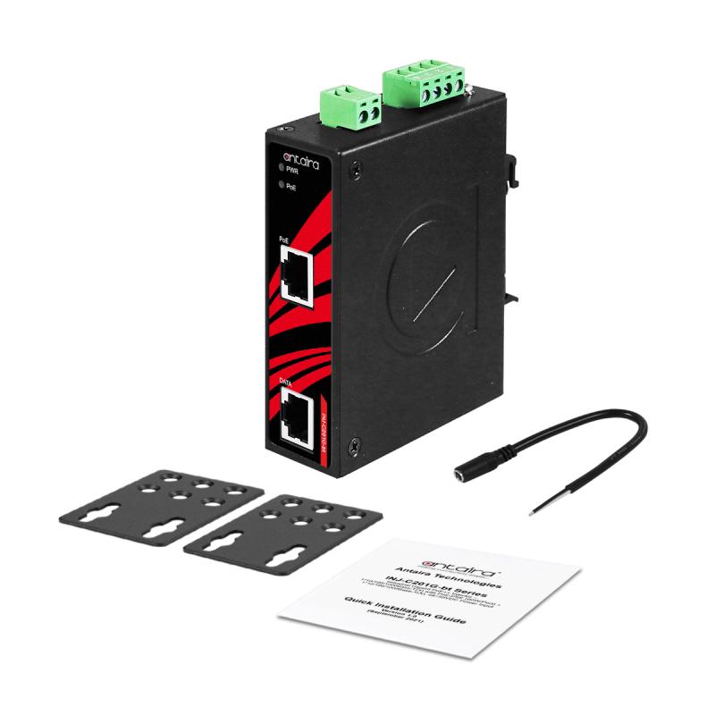 Industrial Gigabit PoE++ Injector, -40 &deg;C bis 75 &deg;C EOT