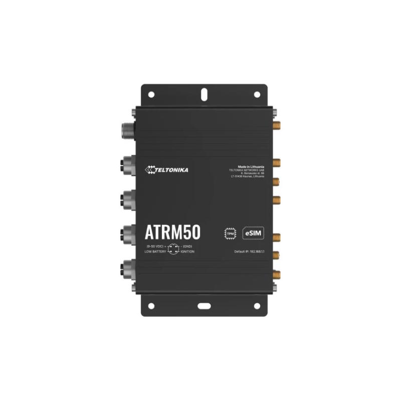 Teltonika ATRM50 5G Router for Transportation mit Dual SIM/eSIM, 4 x M12 Gigabit