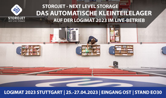 Erleben Sie STOROJET auf der LogiMAT 2023 im Live-Betrieb!