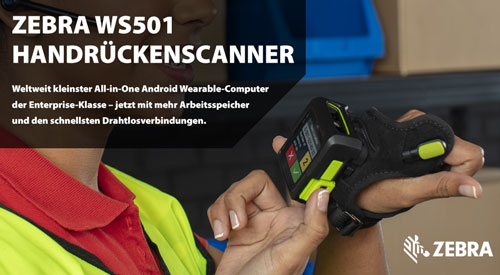 Weltweit kleinster All-in-One-Wearable-Computer für die Industrie: Zebra WS501 jetzt erhältlich