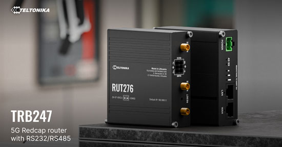Teltonika RUT276: Kompakter 5G-RedCap-Router für industrielle Kommunikation und IoT-Netzwerke